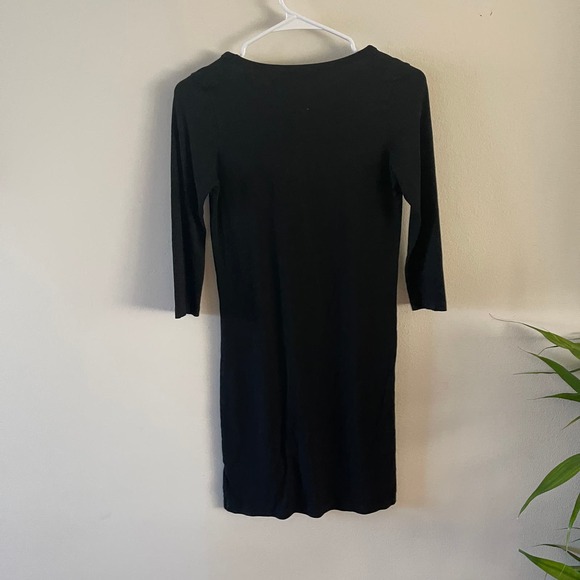 Hatch Womens Size 1 (Small) Maternity The 3/4 Body Dress Black - Picture 3 of 8